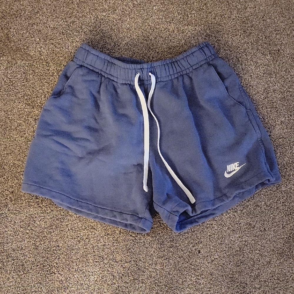 Nike Women's Blue Cotton Shorts Size Small
